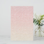 Brennendes Ombre mit Glitzer-Effekt Briefpapier (Stehend Vorderseite)