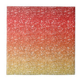 Brennendes Ombre mit Glitzer-Effekt Fliese (Vorderseite)