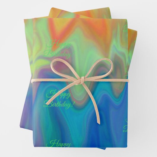 Brennfarben Geschenkpapier Set (Beispiel)