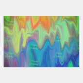 Brennfarben Geschenkpapier Set (Vorderseite)