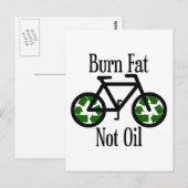 Brennfett, nicht Öl Postkarte (Vorne/Hinten)