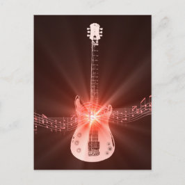 Brenngitarre Postkarte