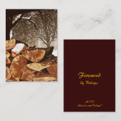 Brennholz ATC Visitenkarte (Vorne/Hinten)