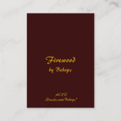 Brennholz ATC Visitenkarte (Rückseite)