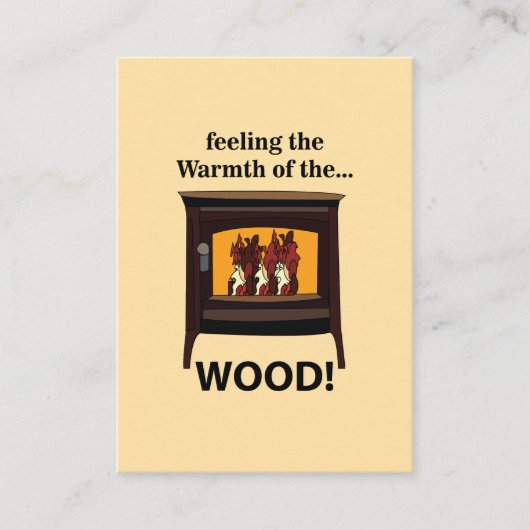 Brennholz Brennholz Brandholz Visitenkarte (Vorderseite)