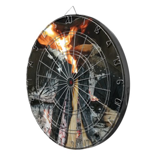 Brennholz Dartscheibe (Vorderseite rechts)