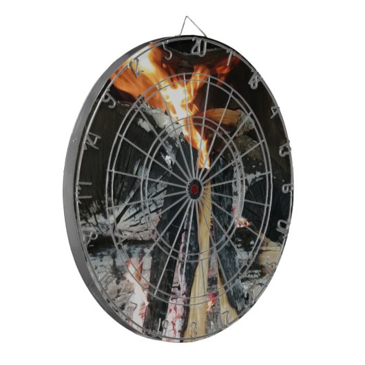 Brennholz Dartscheibe (Vorderseite Links)