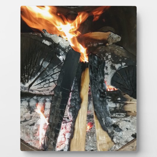 Brennholz Fotoplatte (Vorderseite)