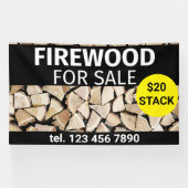 Brennholz für den Verkauf Beruflicher kleiner Unte Banner (Horizontal)