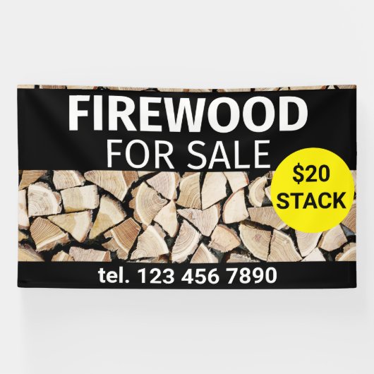 Brennholz für den Verkauf Beruflicher kleiner Unte Banner (Horizontal)