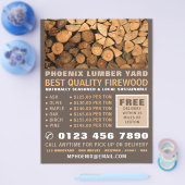 Brennholz, Holz/Holz/Holzgarten Flyer (Einzeln)