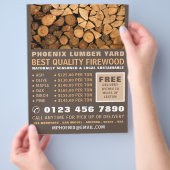 Brennholz, Holz/Holz/Holzgarten Flyer (Hand)