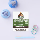 Brennholz, Holz/Holz/Holzgartenwerbung Flyer (Einzeln)