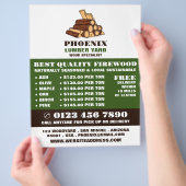 Brennholz, Holz/Holz/Holzgartenwerbung Flyer (Hand)