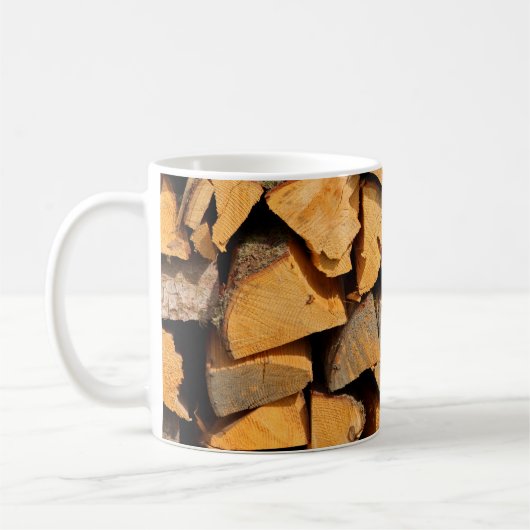 Brennholz Kaffeetasse (Links)