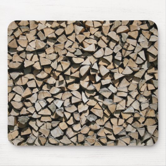 Brennholz Mousepad (Vorne)