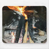 Brennholz Mousepad (Vorne)