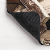 Brennholz Mousepad (Ecke)
