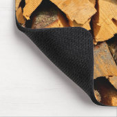Brennholz Mousepad (Ecke)