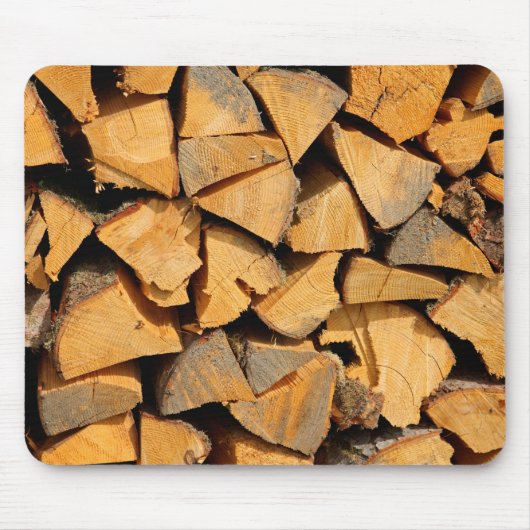 Brennholz Mousepad (Vorne)