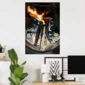 Brennholz Poster (Heimbüro)