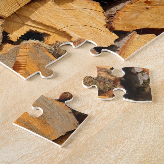 Brennholz Puzzle (Seite)