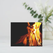 Brennholz- und Feuerpostkarte Postkarte (Stehend Vorderseite)