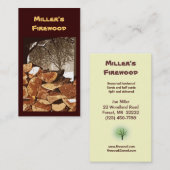 Brennholz Visitenkarte (Vorne/Hinten)