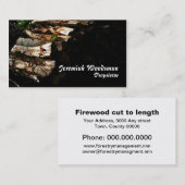 Brennholz-Visitenkarte Visitenkarte (Vorne/Hinten)