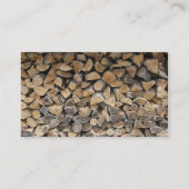 Brennholz-Visitenkarte Visitenkarte (Rückseite)