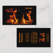 Brennholz-Visitenkarte Visitenkarte (Vorne/Hinten)