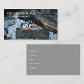 Brennholz zum Verkauf Visitenkarte (Vorne/Hinten)