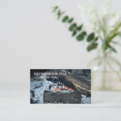 Brennholz zum Verkauf Visitenkarte (Stehend Vorderseite)