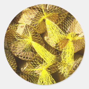 Brennholzbündel Runder Aufkleber