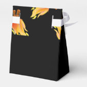 Brennholzmuster auf schwarz geschenkschachtel (Rückseite)