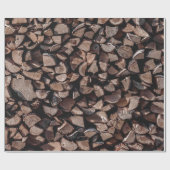 Brennholzplatte Geschenkpapier (Flach)