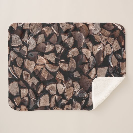 Brennholzplatte Sherpadecke (Vorderseite (Horizontal))