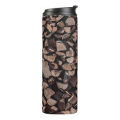 Brennholzplatte Thermosbecher (Nach links gedreht)
