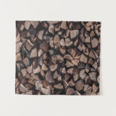 Brennholzplatte Wandteppich (Vorderseite (Horizontal))