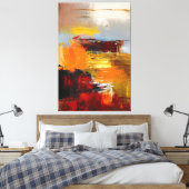 Brennhorizon Leinwanddruck (Insitu (Schlafzimmer))