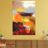 Brennhorizon Leinwanddruck (Insitu (Wohnzimmer))