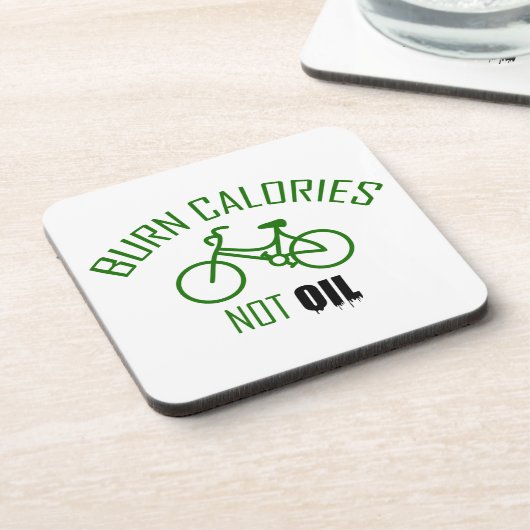 Brennkalorien nicht Öl Getränkeuntersetzer (Linke Seite)