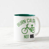 Brennkalorien nicht Öl Zweifarbige Tasse (VorderseiteRechts)