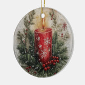 Brennkerze Keramik Ornament (Links)