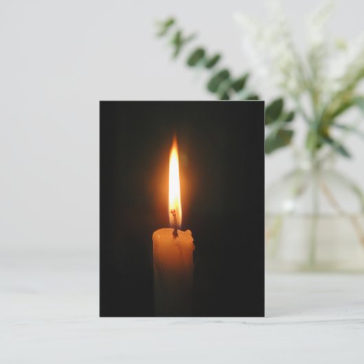 Brennkerze Postkarte (Stehend Vorderseite)