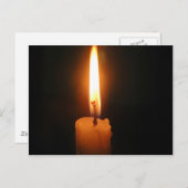 Brennkerze Postkarte (Vorne/Hinten)