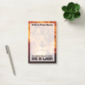 Brennlion Inspiration Zitat Post-it Klebezettel (Büro)