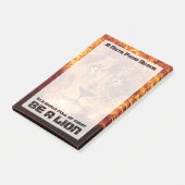 Brennlion Inspiration Zitat Post-it Klebezettel (angewinkelt)