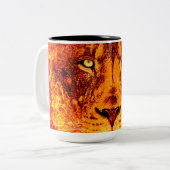 Brennlion Zweifarbige Tasse (Vorderseite Links)