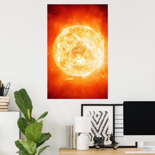 Brennsonne Poster (Heimbüro)